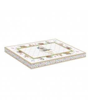 Travessa oval de porcelana...
